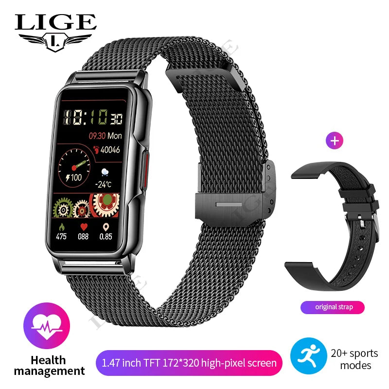 Bracelet Connecté Femme Homme Sport - Montre Santé Cardiaque Oxygène Étanche | MDN