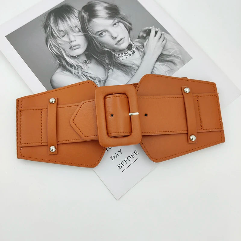 Ceinture Corset Large Élastique Femme - Ceinture Taille Haute Stretch Grande Taille | MDN