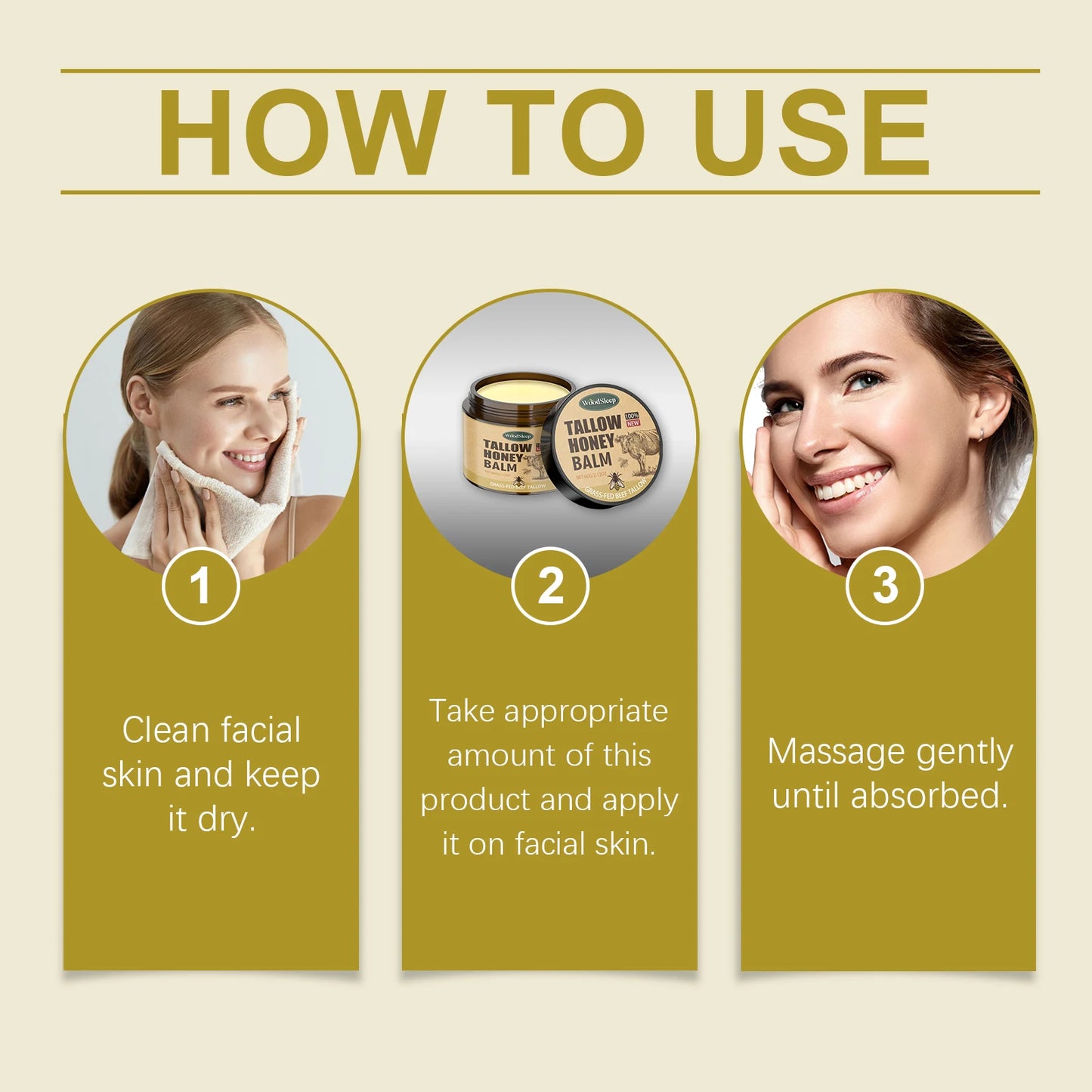 Baume Suif de Bœuf Miel Fouetté Visage Corps Absorption Rapide Bio 60g | MDN