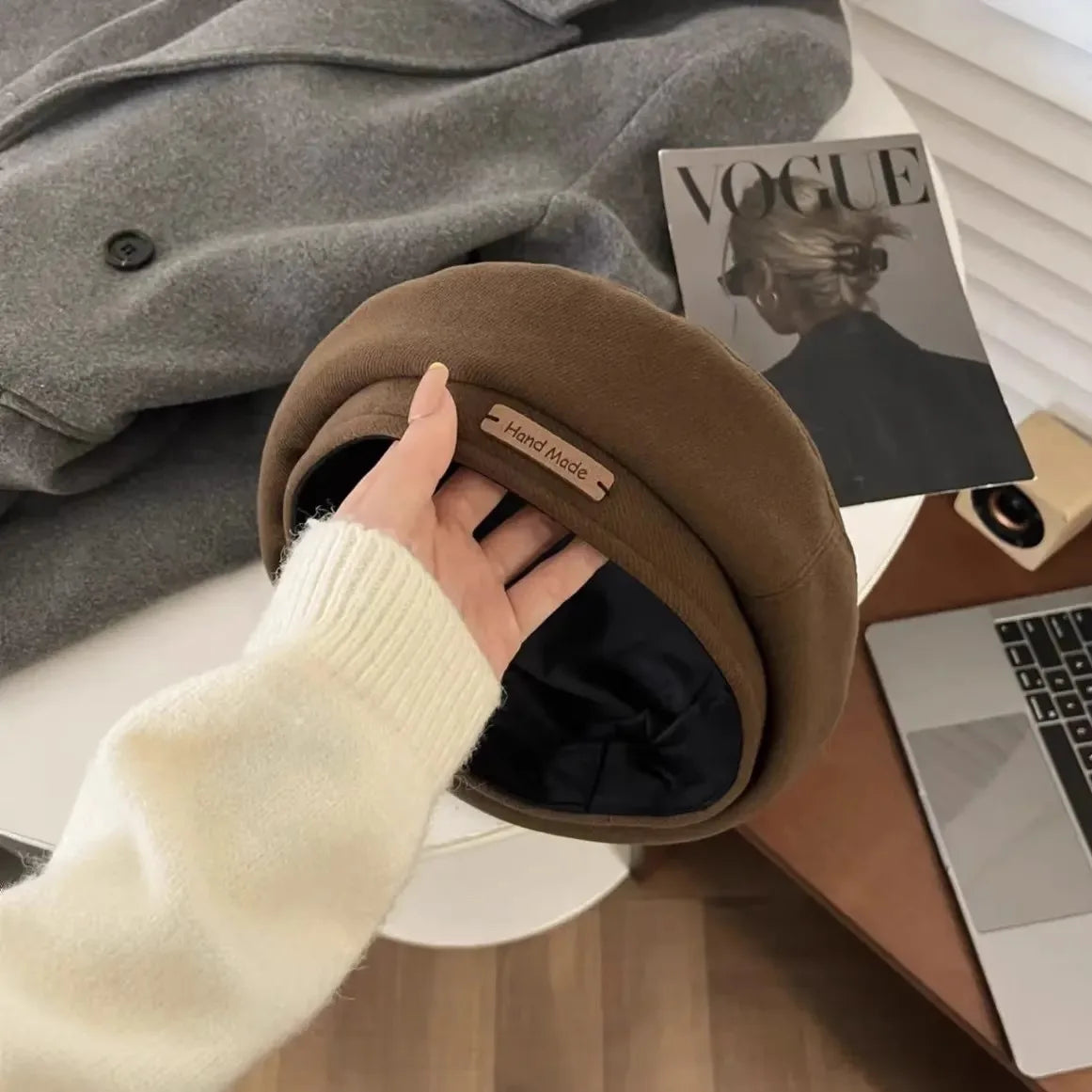 Béret Femme Vintage Laine Feutrée | MDN