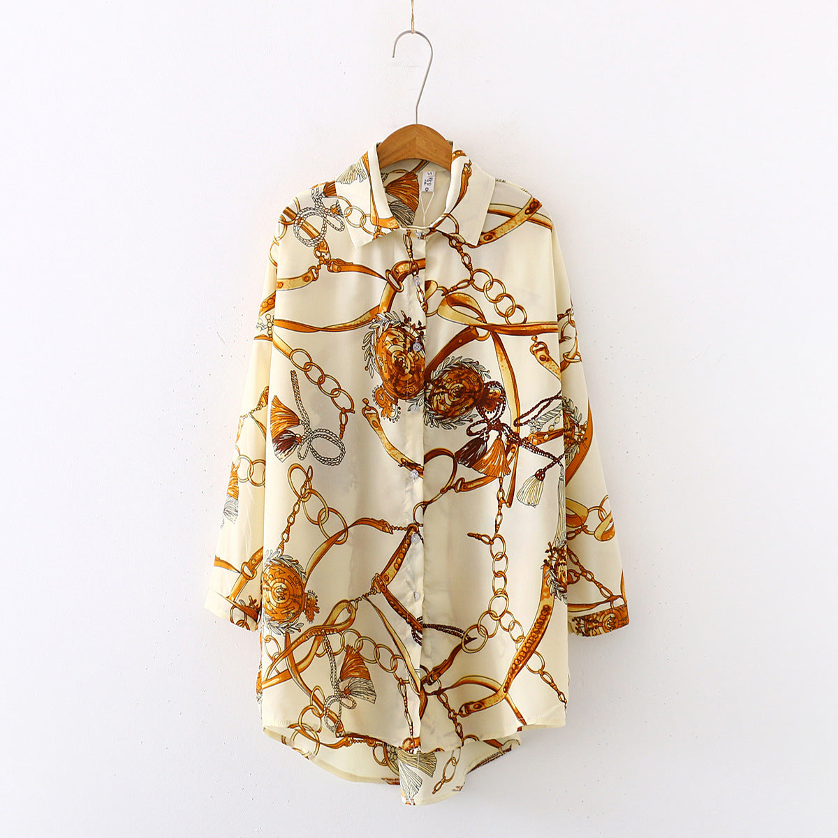 Chemise Vintage Boutonnée Femme Loose Casual | MDN