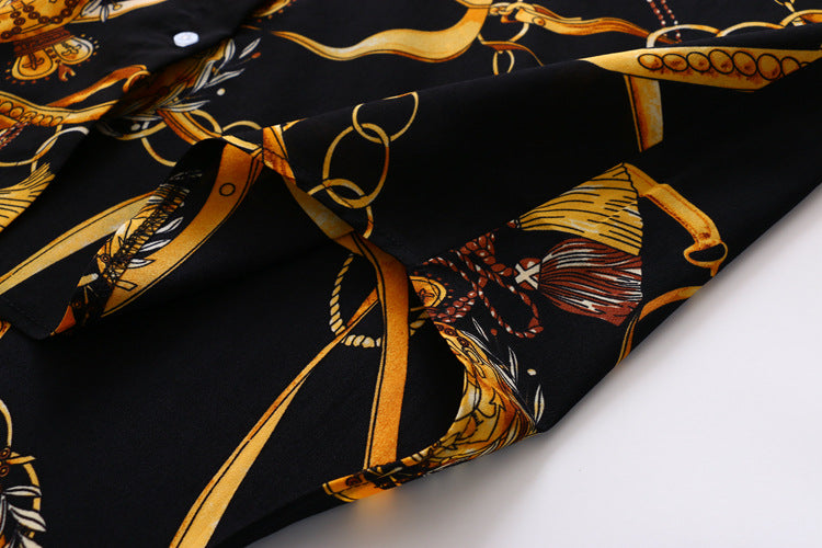 Chemise Vintage Boutonnée Femme Loose Casual | MDN