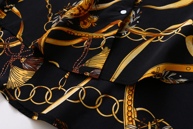 Chemise Vintage Boutonnée Femme Loose Casual | MDN