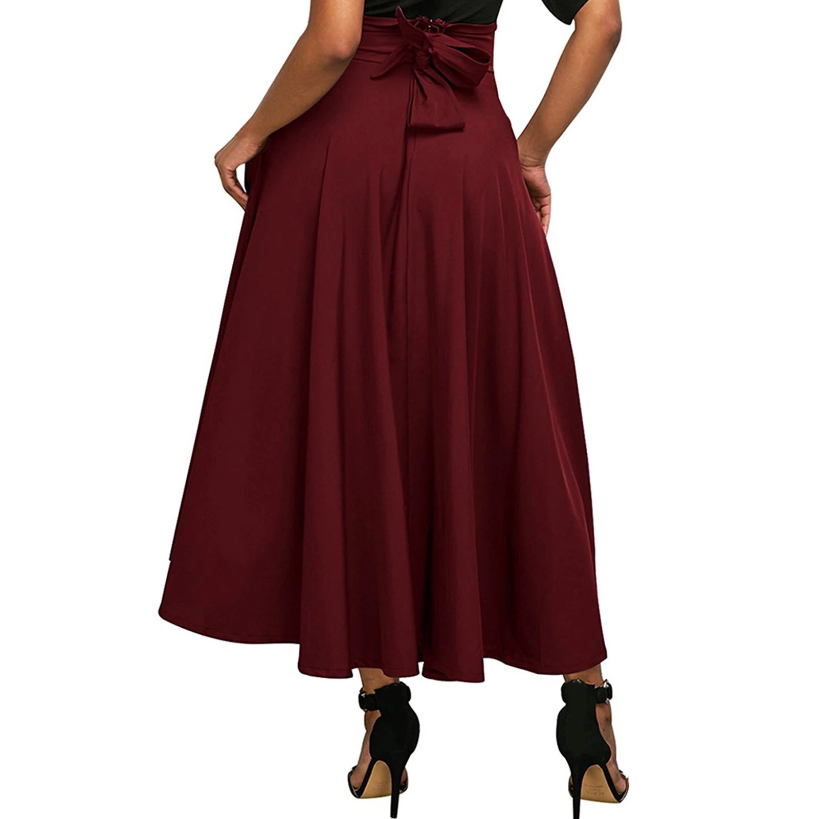 Jupe Longue Femme Taille Haute Élégante - photo 16 | MDN Store