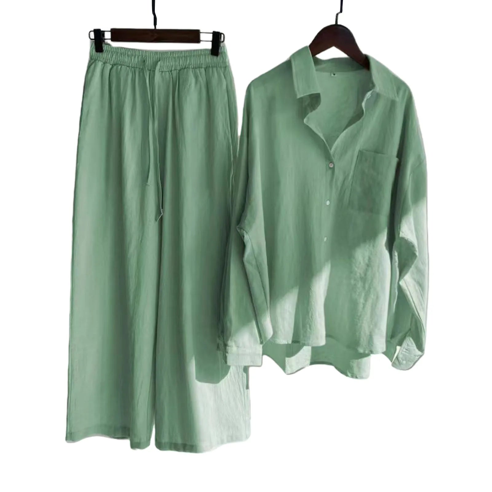 Ensemble Femme 2 Pièces Lin Décontracté | MDN Store