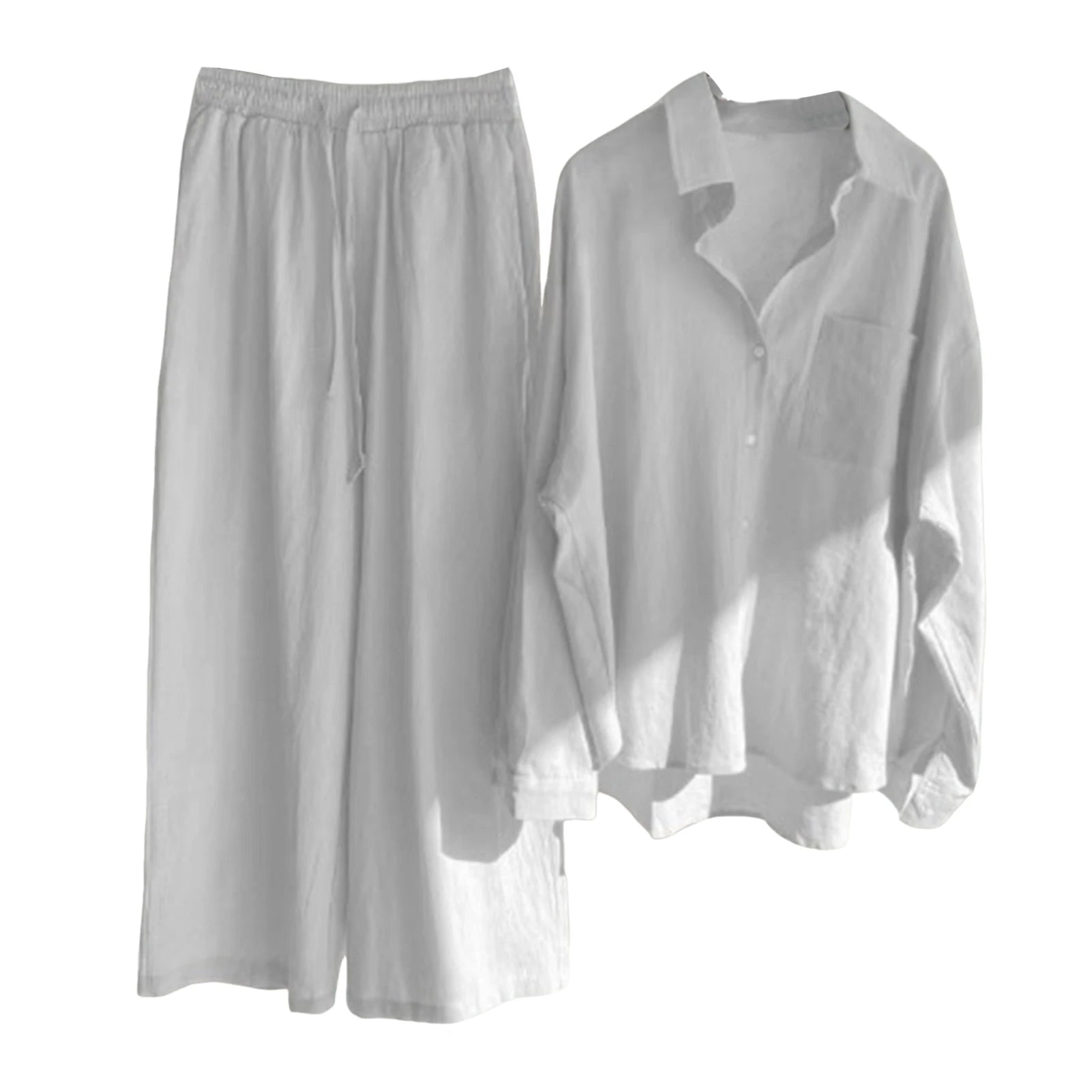 Ensemble Femme 2 Pièces Lin Décontracté | MDN Store
