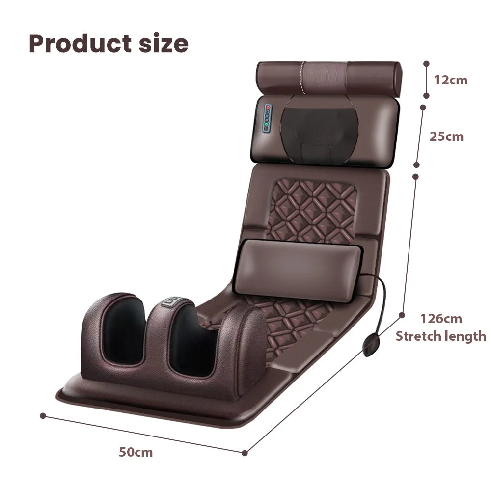 Matelas Massage Chauffant Corps Entier Pétrissage Vibration | MDN Store 25