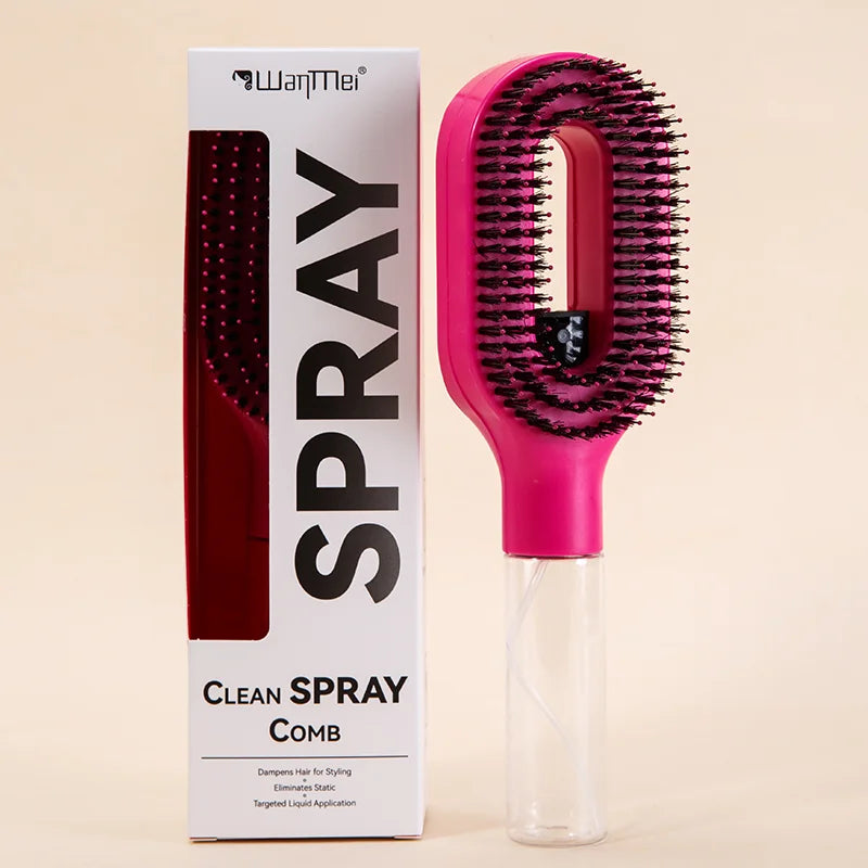 Brosse Demelante 2-en-1 Pulverisateur Massage Cuir Chevelu Antistatique | MDN Store 25