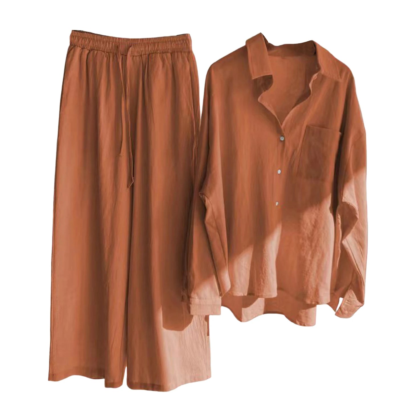 Ensemble Femme 2 Pièces Lin Casual | MDN