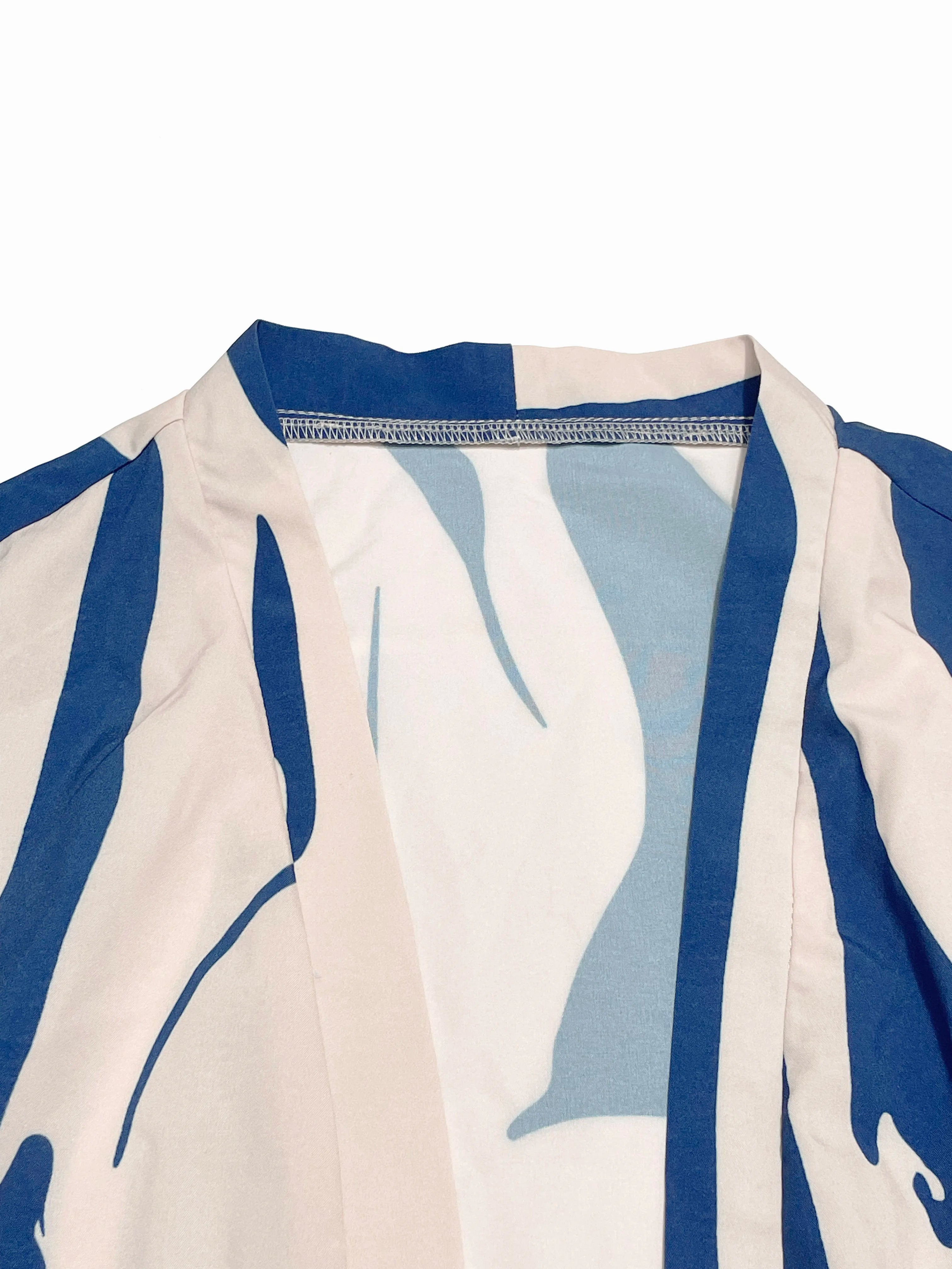 Ensemble Cardigan et Short Imprime Colorblock Femme Casual | MDN Store 25