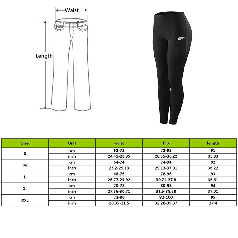 Leggings Yoga Taille Haute Poche Femme Rose | MDN Store