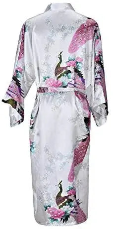 Kimono Satin Floral Court Élégant - photo 5