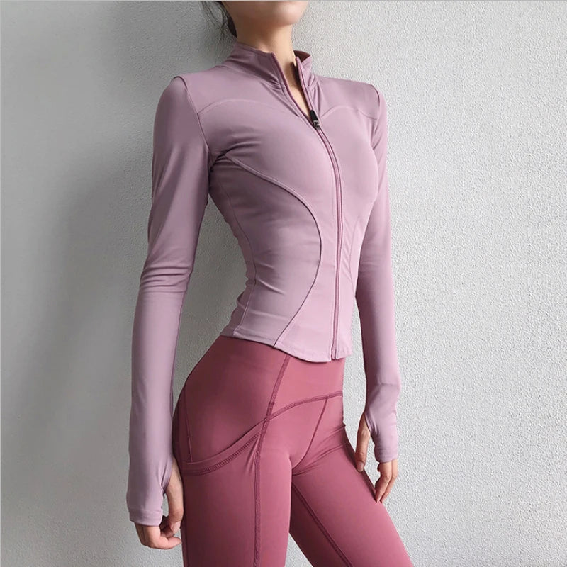 Veste Sport Femme Zippée Séchage Rapide - Sweat Yoga Fitness Running | MDN
