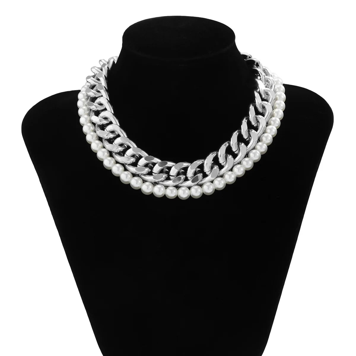 Collier Perles Torsadé Chaîne Dorée Vintage | MDN Store