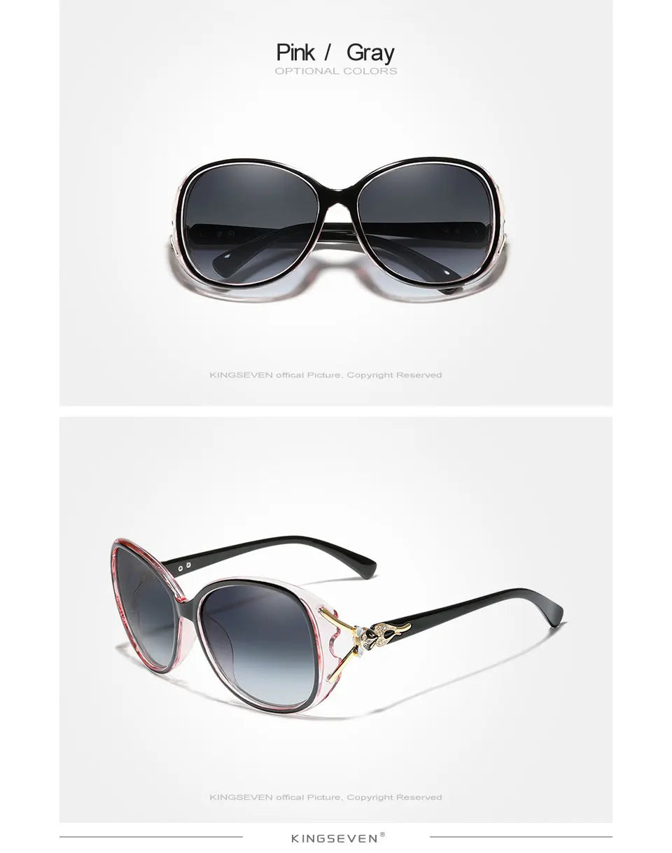 KINGSEVEN Lunettes de Soleil Polarisées Femme Papillon Rétro UV400 | MDN Store 25