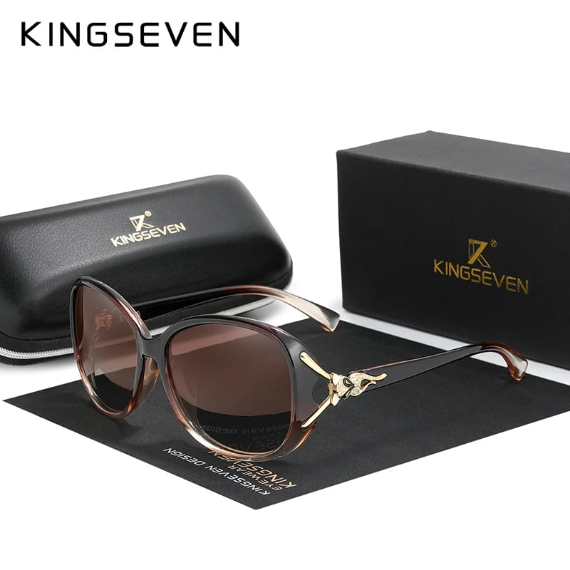 KINGSEVEN Lunettes de Soleil Polarisées Femme Papillon Rétro UV400 | MDN Store 25