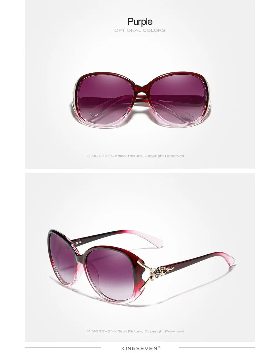 KINGSEVEN Lunettes de Soleil Polarisées Femme Papillon Rétro UV400 | MDN Store 25