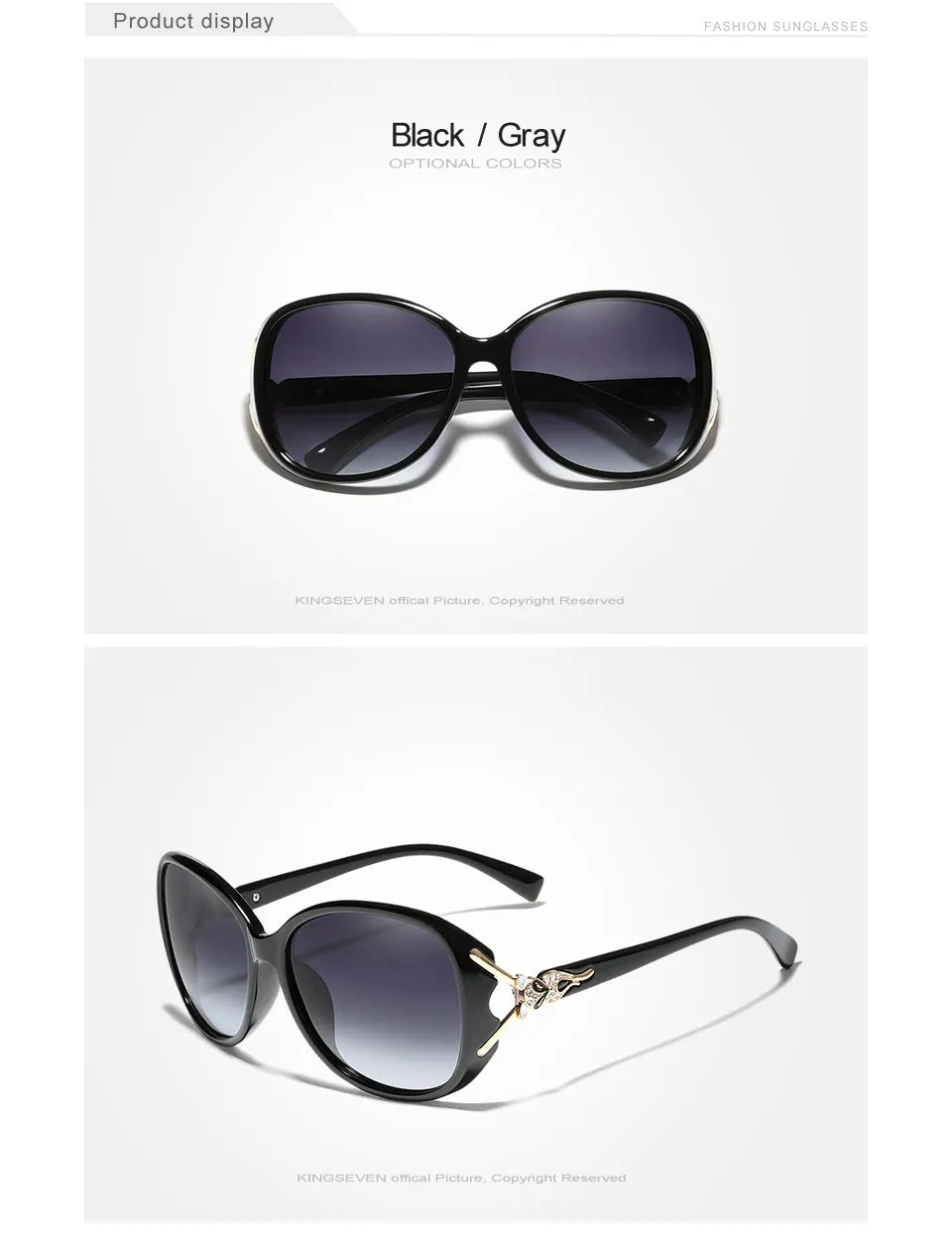 KINGSEVEN Lunettes de Soleil Polarisées Femme Papillon Rétro UV400 | MDN Store 25
