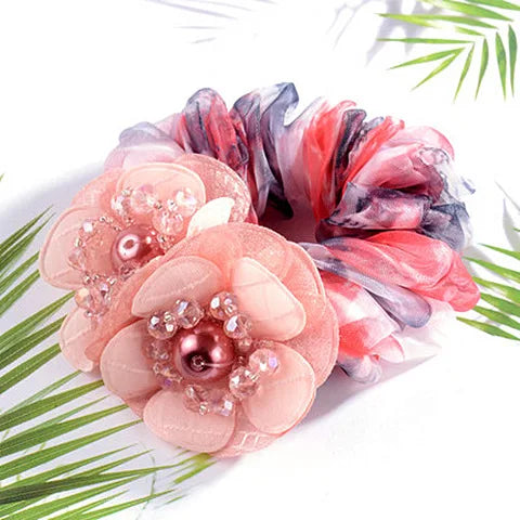 Chouchou Dentelle Nœud Fantaisie - Élastique Cheveux Femme Fille Haute... | MDN Store
