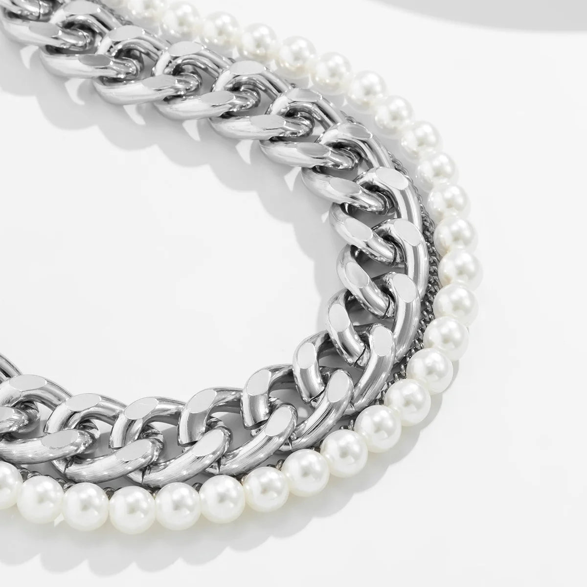 Collier Perles Torsadé Chaîne Dorée Vintage | MDN Store