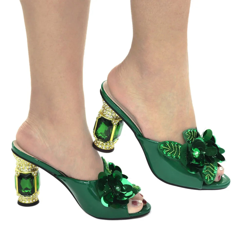 Escarpins Strass Talon Aiguille Femme Mariage | MDN Store 25