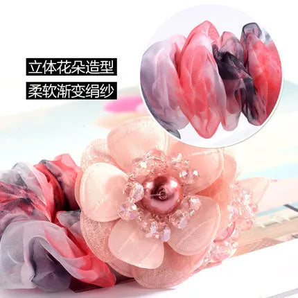 Chouchou Dentelle Nœud Fantaisie - Élastique Cheveux Femme Fille Haute... | MDN Store