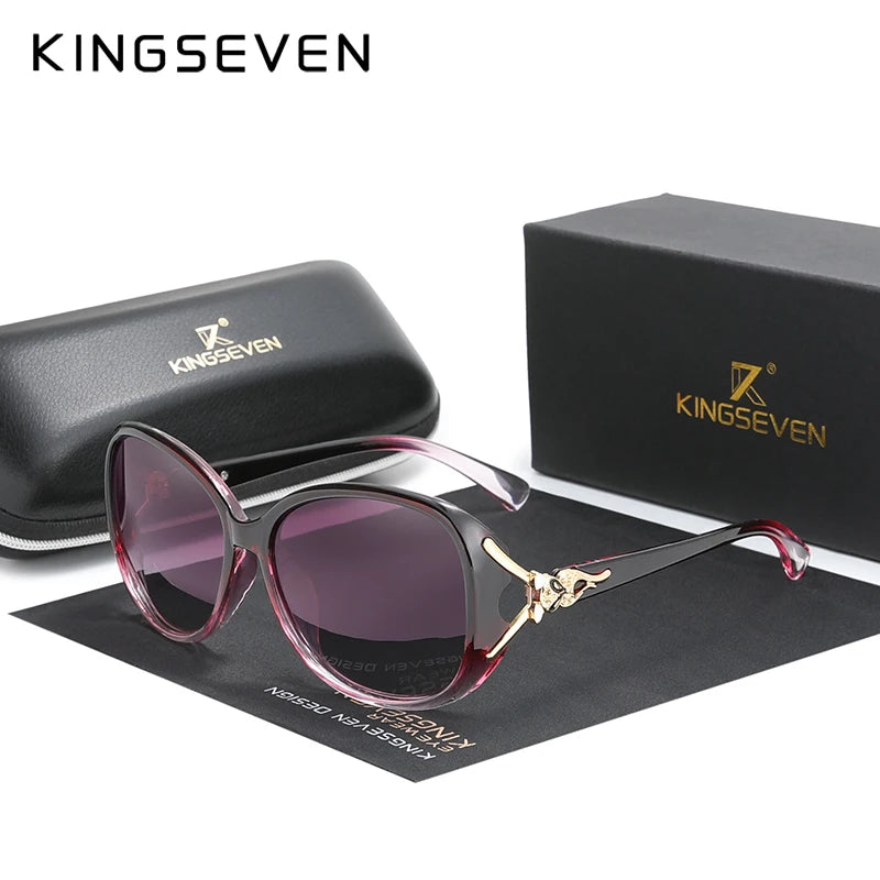 KINGSEVEN Lunettes de Soleil Polarisées Femme Papillon Rétro UV400 | MDN Store 25