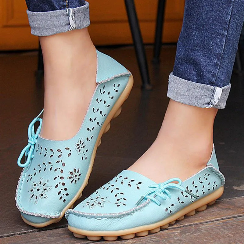 Ballerines Cuir Véritable Confort Femme | MDN