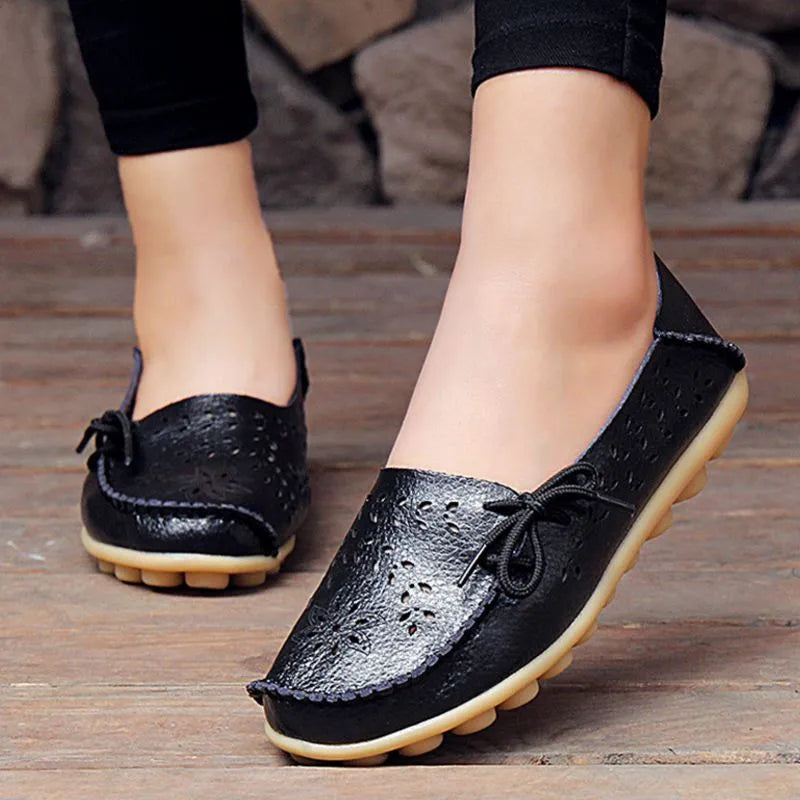 Ballerines Cuir Véritable Confort Femme | MDN Store