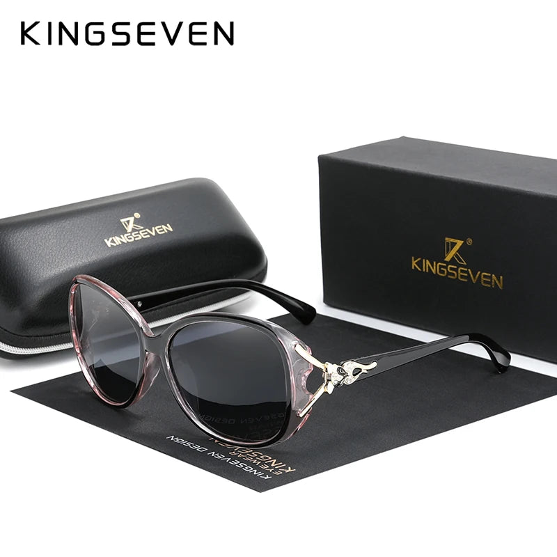 KINGSEVEN Lunettes de Soleil Polarisées Femme Papillon Rétro UV400 | MDN Store 25
