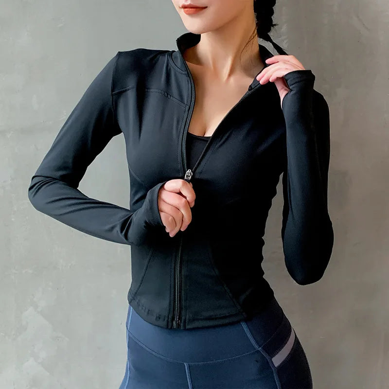 Veste Sport Femme Zippée Séchage Rapide - Sweat Yoga Fitness Running | MDN