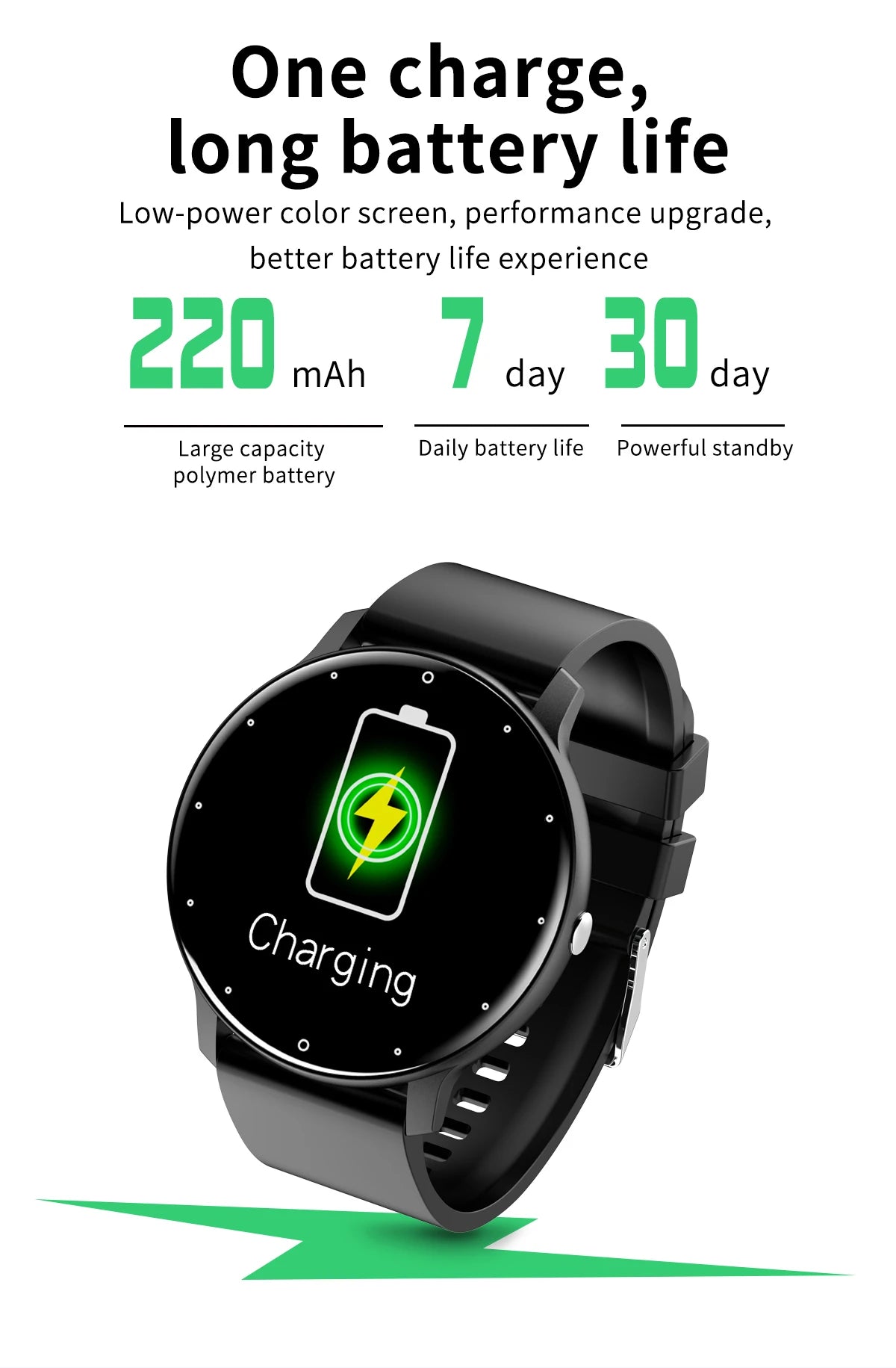 Montre Connectée LIGE Étanche IP68 Sport Météo | MDN Store