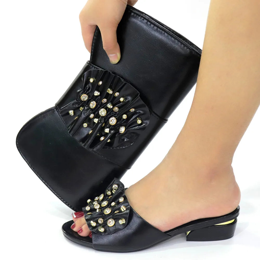 Escarpins Bout Ouvert Femme Talon Aiguille Cristal Soirée Élégant | MDN Store 25
