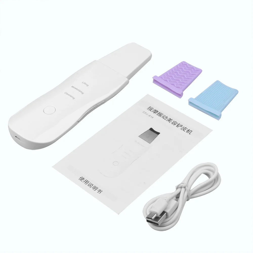 Spatule Faciale à Ultrasons — Nettoyant, Anti-Points Noirs & Masseur | MDN Store 25