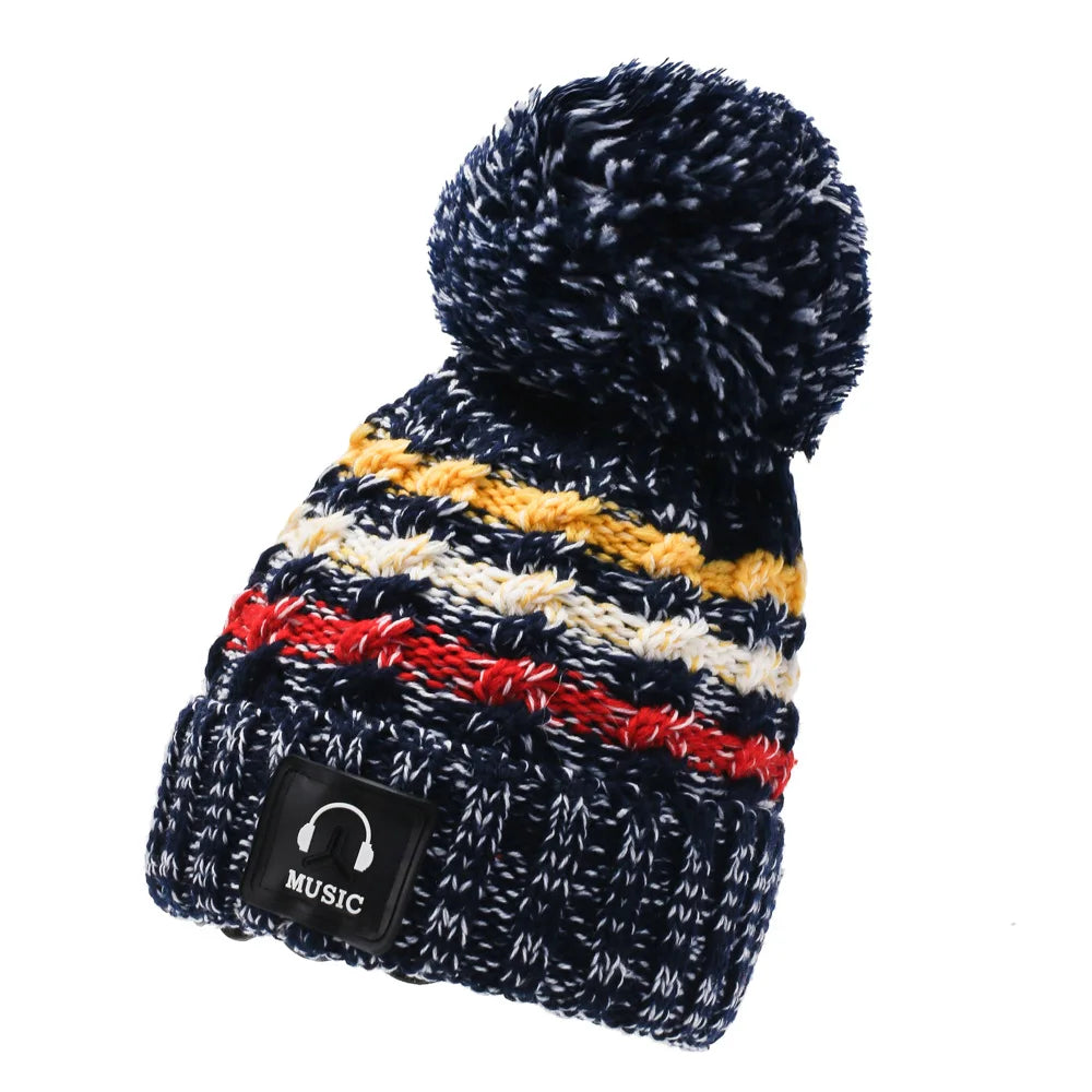 Bonnet Tricot Pompon Chenille Femme | MDN Store