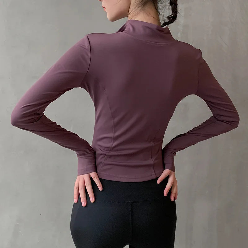 Veste Sport Femme Zippée Séchage Rapide - Sweat Yoga Fitness Running | MDN
