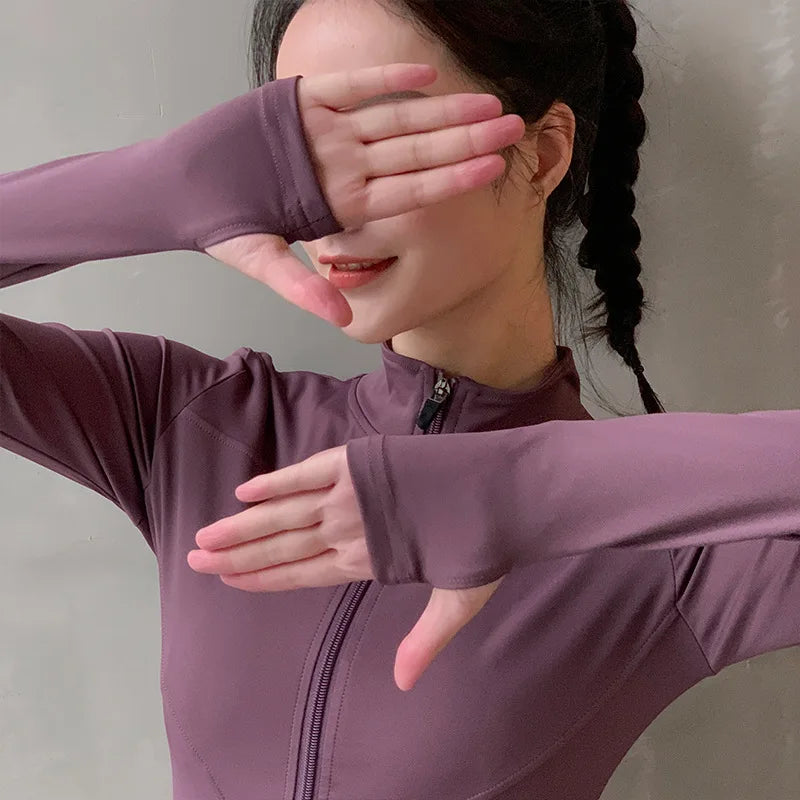 Veste Sport Femme Zippée Séchage Rapide - Sweat Yoga Fitness Running | MDN Store