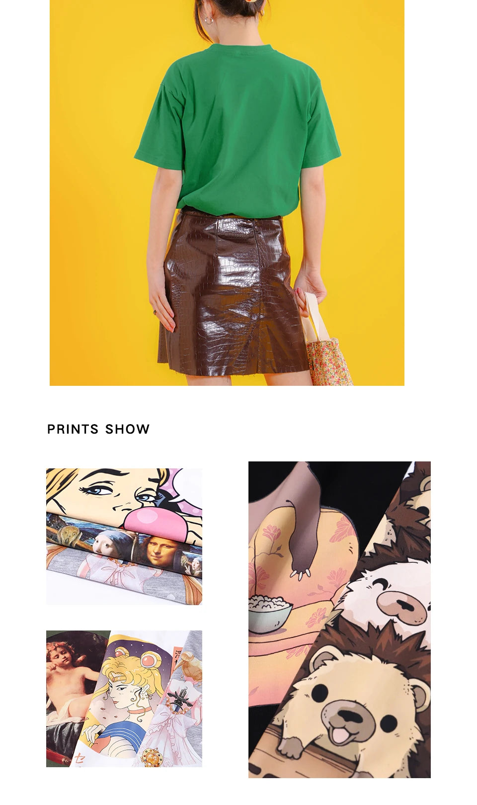 T-shirt Chat Imprimé Femme Col Rond | MDN