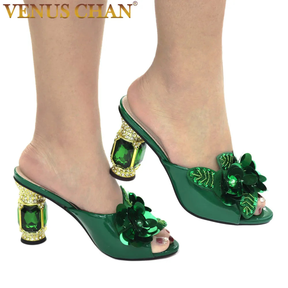 Escarpins Strass Talon Aiguille Femme Mariage | MDN Store 25