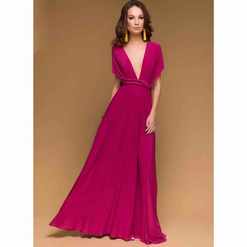 Robe Longue Femme Multiway Convertible Boho Bandage | MDN Store