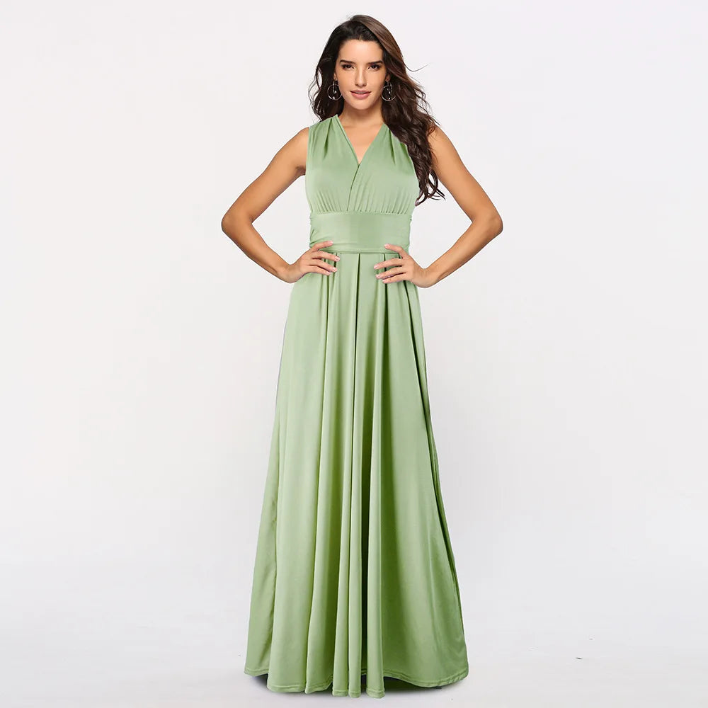 Robe Longue Femme Multiway Convertible Boho Bandage | MDN Store