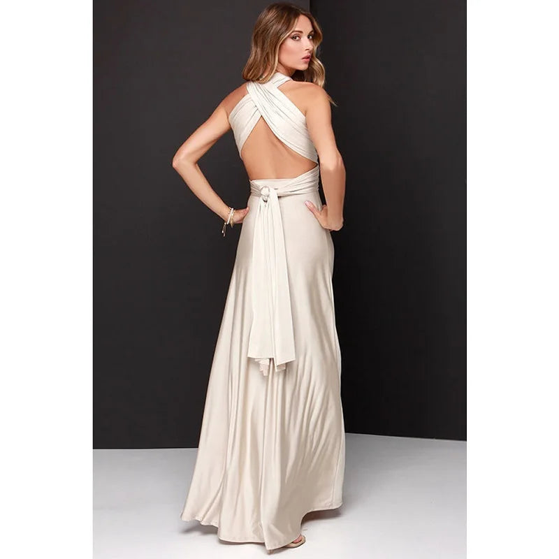 Robe Longue Femme Multiway Convertible Boho Bandage | MDN Store