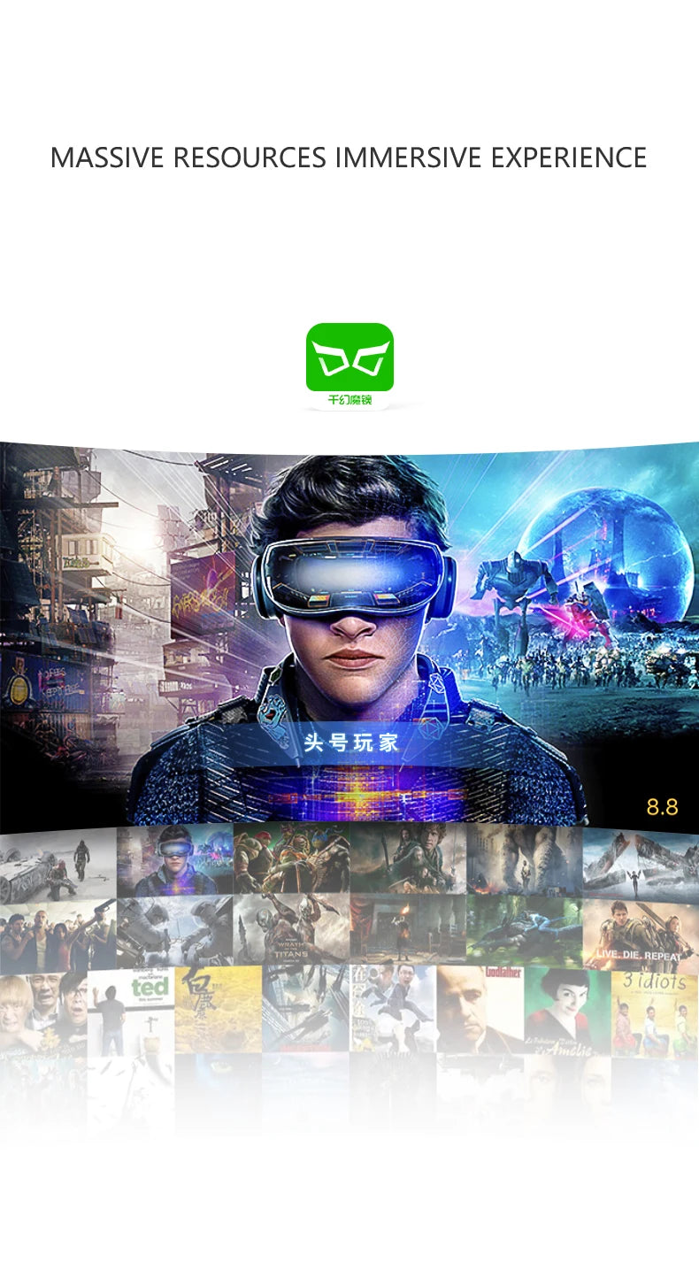 Casque VR Shinecon 10.0 Lunettes 3D Réalité Virtuelle Smartphone | MDN Store