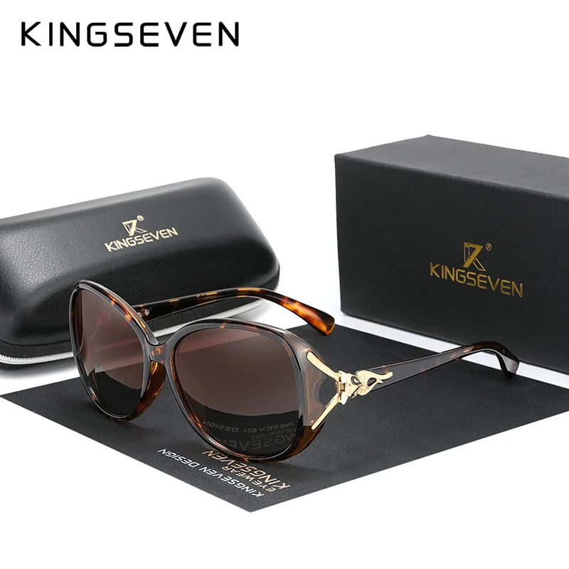 KINGSEVEN Lunettes de Soleil Polarisées Femme Papillon Rétro UV400 | MDN Store 25