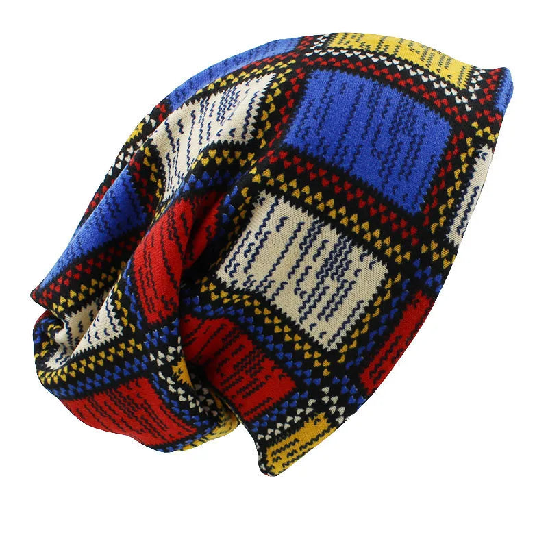 Bonnet Plaid Mixte Automne Hiver - Design Contrasté | MDN