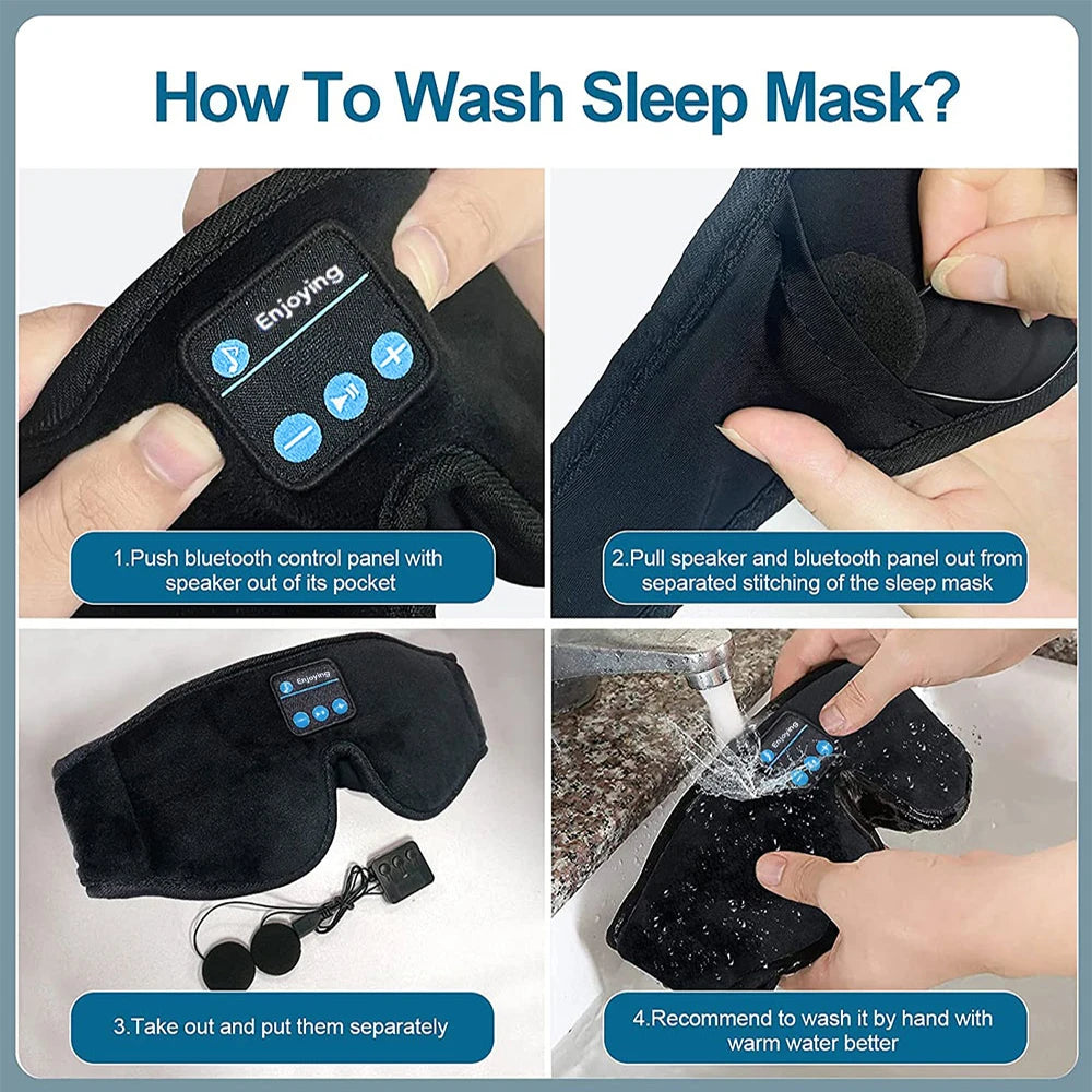 Masque Sommeil Bluetooth 3D Écouteurs | MDN