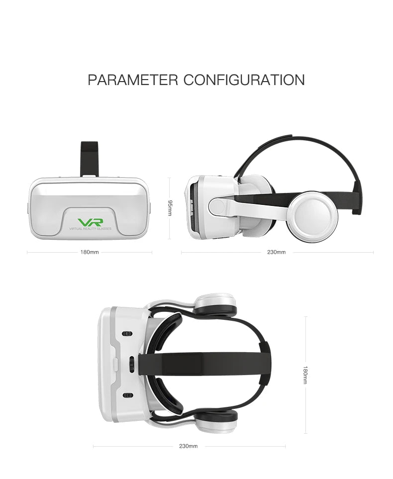 Casque VR Shinecon 10.0 - Lunettes 3D Réalité Virtuelle pour Smartphone | MDN