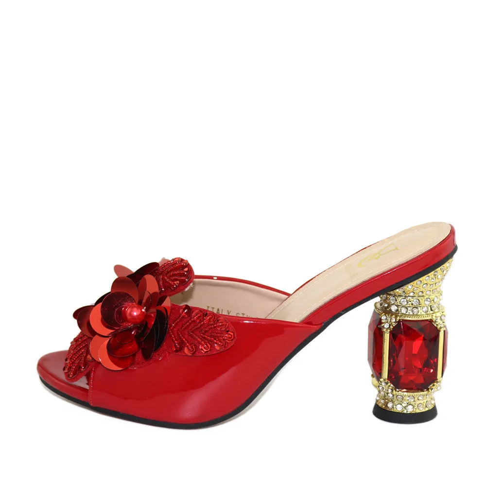 Escarpins Strass Talon Aiguille Femme Mariage | MDN Store 25