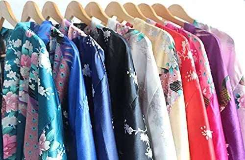 Kimono Satin Floral Court Élégant - photo 17