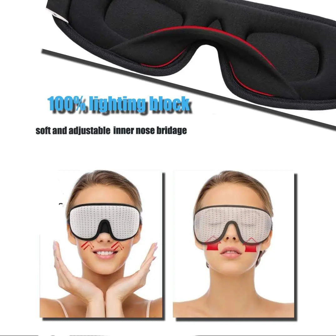 Masque de Sommeil 3D Occultant Rembourré Confort | MDN Store 25